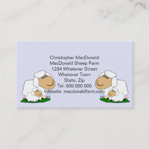 Sheep Farm Personalised Business Card