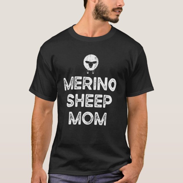 Sheep Farmer Mum Mother - Breeder Merino Sheep T-Shirt (Front)