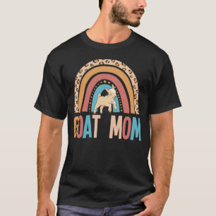 Sheep Farmer Retro Screaming Goat Mum Showing T-Shirt