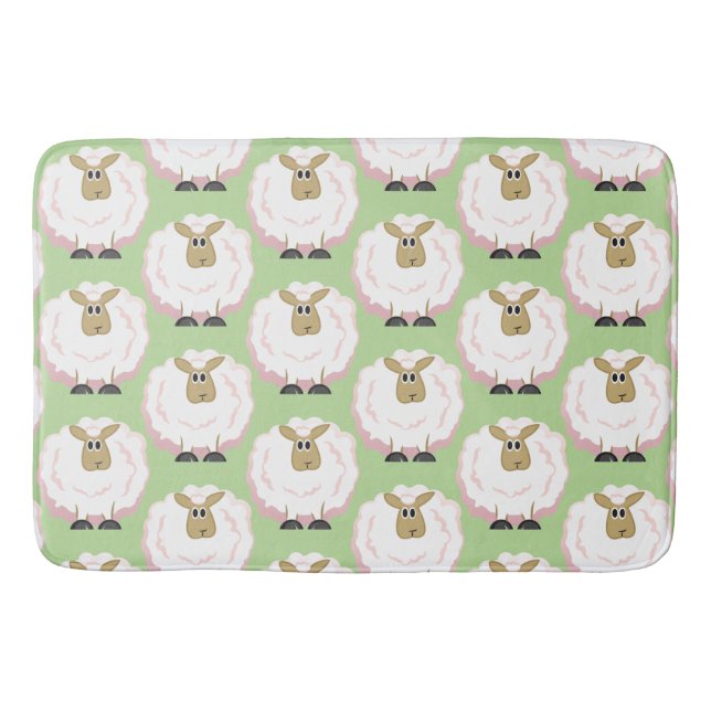 Sheep Flock Bath Mat (Front)