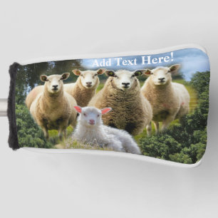 Sheep Flock Sheep Herd Baby Lamb Golf Head Cover