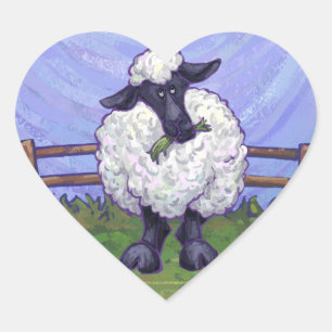 Sheep Gifts & Accessories Heart Sticker