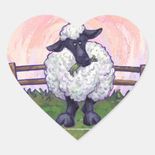 Sheep Gifts & Accessories Heart Sticker