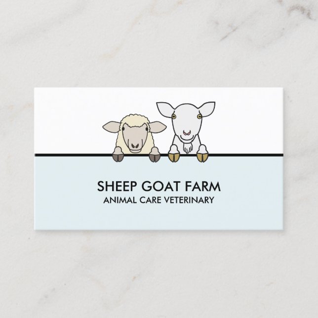 Sheep Goat Vet Business Card (Front)