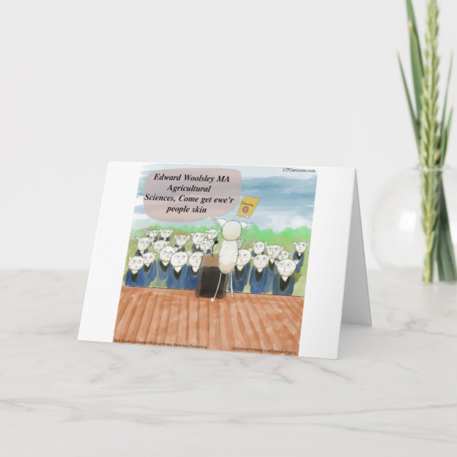 Sheep Graduation Day Funny Card (Front)