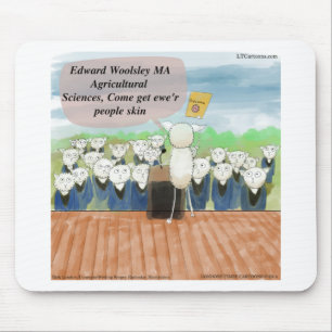 Sheep Graduation Day Funny Mouse Pad