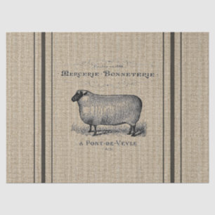 Sheep Grain Sack Tissue Paper