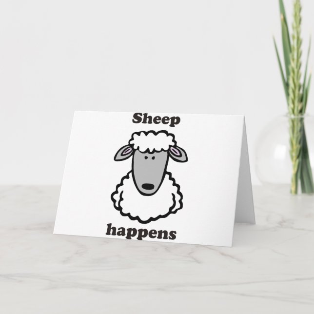 Sheep happens card (Front)