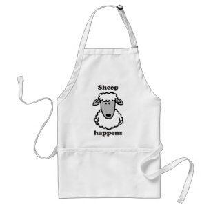 Sheep happens standard apron