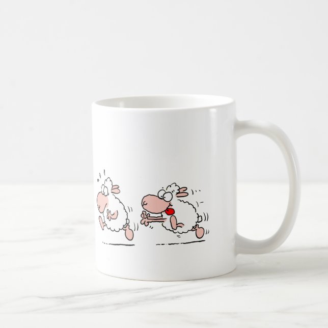 sheep hunting coffee mug (Right)