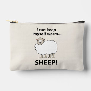 Sheep I Can Keep Myself Warm Sheep Accessory Pouch