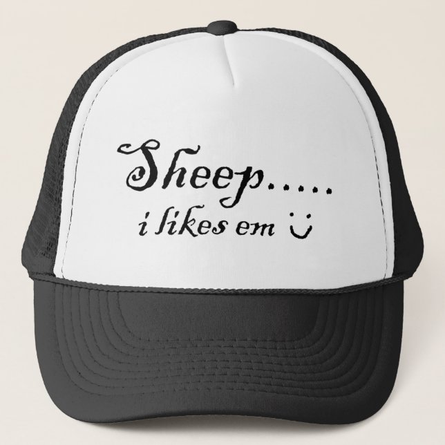 Sheep.....i likes em trucker hat (Front)