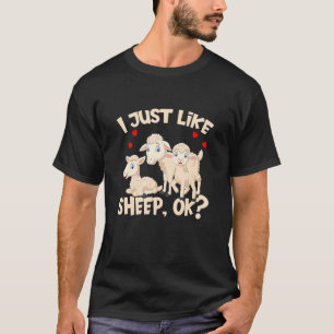 Sheep Ich Mag Halt Simple Sheep Ok Shepherd Lamb T-Shirt