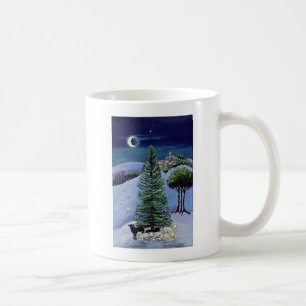 Sheep in a Winter Landscape Coffee Mug