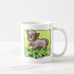Sheep In Flowers Coffee Mug