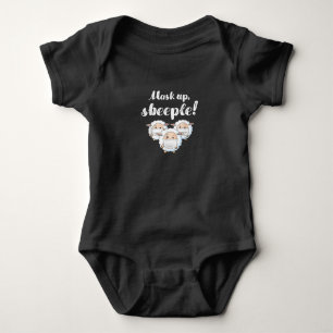 Sheep in mask Animal Lovers Perfect Gift Baby Bodysuit