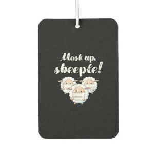 Sheep in mask Animal Lovers Perfect Gift Car Air Freshener
