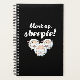 Sheep in mask Animal Lovers Perfect Gift Planner