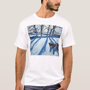 Sheep in snow Derbyshire T-Shirt