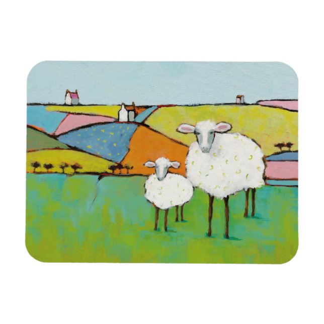 Sheep in the Meadow Magnet (Horizontal)