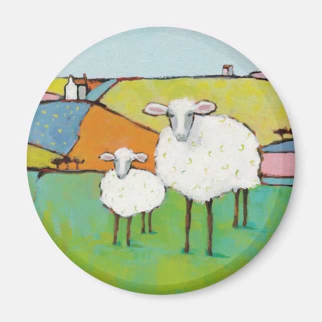 Sheep in the Meadow Magnet (Front)