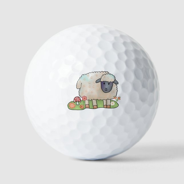 Sheep in the pasture golf balls (Front)