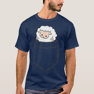Sheep In The Pocket Cute Pocket Lamb T-Shirt