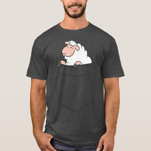 Sheep In The Pocket Cute Pocket Sheep T-Shirt