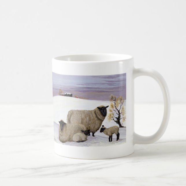 Sheep in Winter Coffee Mug (Right)