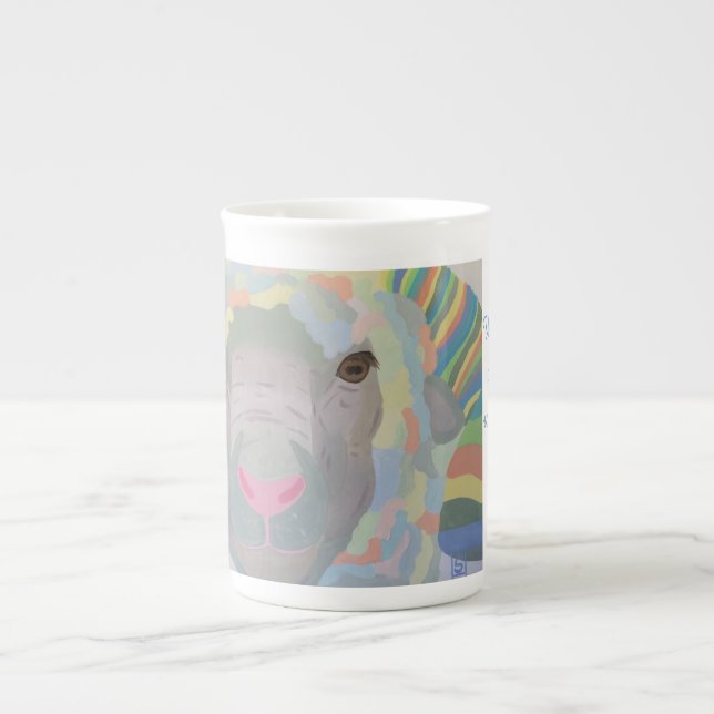 Sheep Joke mug Sapphire Halliday Artist (Front)