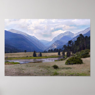 Sheep Lake, Rocky mountain National Park, Colorado Poster