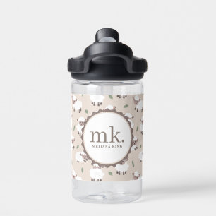 Sheep & Lamb Cute Gender Neutral Kids School Water Bottle