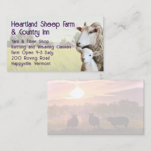 Sheep Lamb Livestock Farmers Business Card