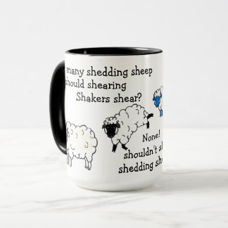 Sheep/Lamb Shearing tongue-twister poem Mug