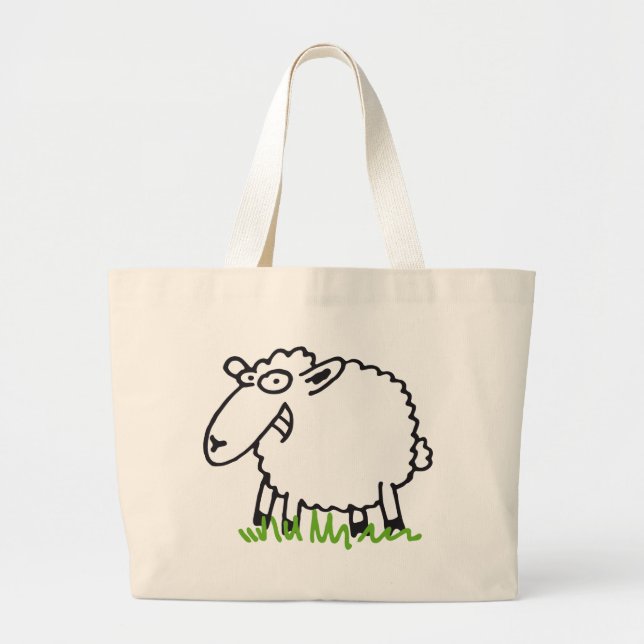 sheep large tote bag (Front)