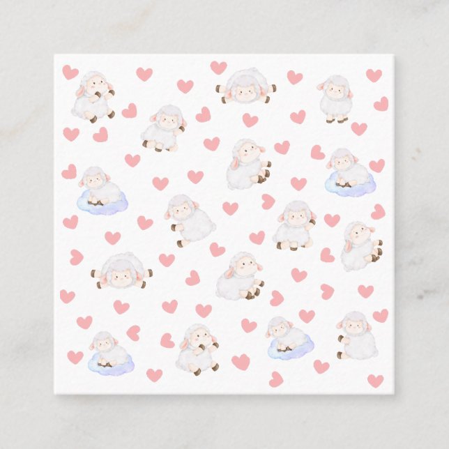 Sheep love calling card (Front)