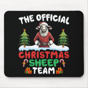 Sheep Lover Xmas Lights Christmas Tree Christmas S Mouse Pad