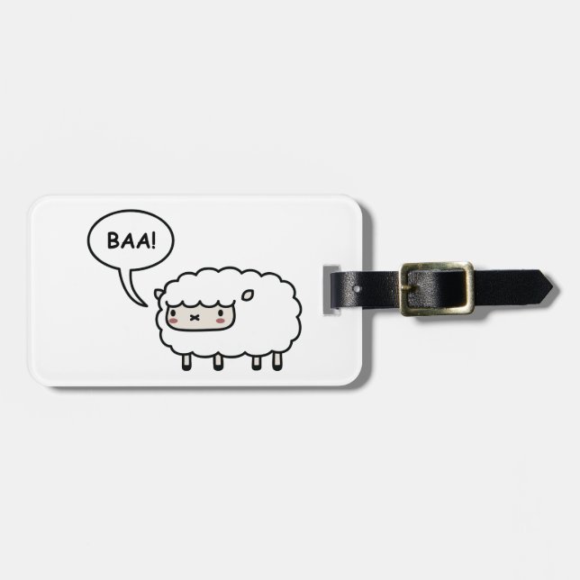Sheep! Luggage Tag (Front Horizontal)