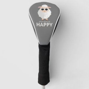 Sheep Make Me Happy Golf Head Cover
