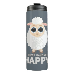 Sheep Make Me Happy Thermal Tumbler