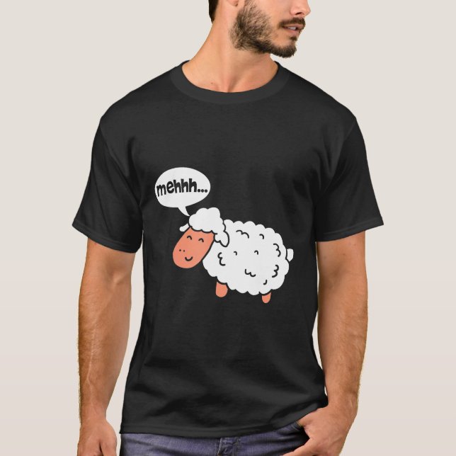 Sheep Mehhh Animal Lover Farmer Funny Tee UAsAL (Front)