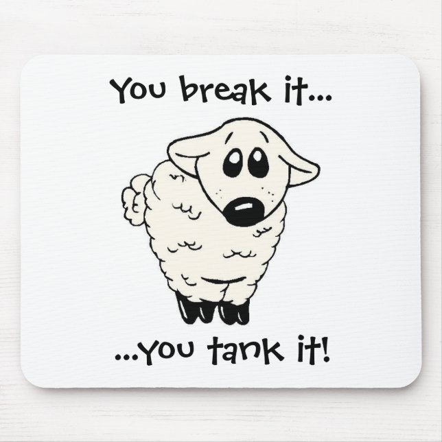 sheep mouse pad (Front)