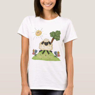 Sheep On A Hill Womens T-Shirt