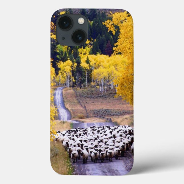 Sheep on Country Road Case-Mate iPhone Case (Back)
