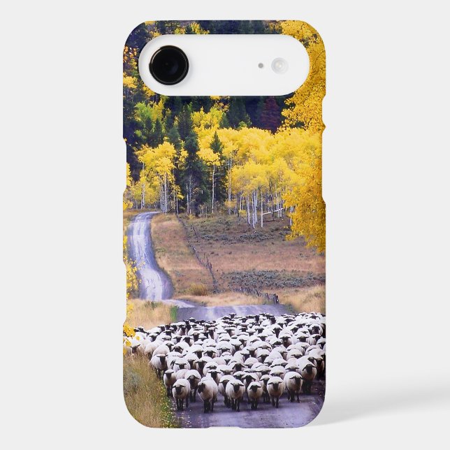 Sheep on Country Road Case-Mate iPhone Case (Back)