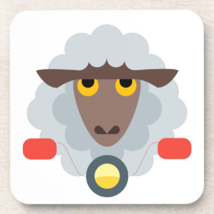 Sheep on Motorcycle Coaster
