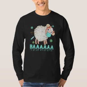 Sheep Or Sheeple Anti Vaccine Mask Sheep Wearing F T-Shirt