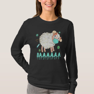 Sheep Or Sheeple Anti Vaccine Mask Sheep Wearing F T-Shirt