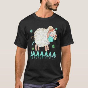 Sheep Or Sheeple Anti Vaccine Mask Sheep Wearing F T-Shirt