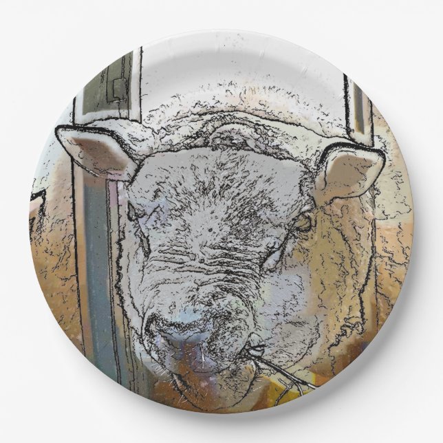 SHEEP PAPER PLATE (Front)
